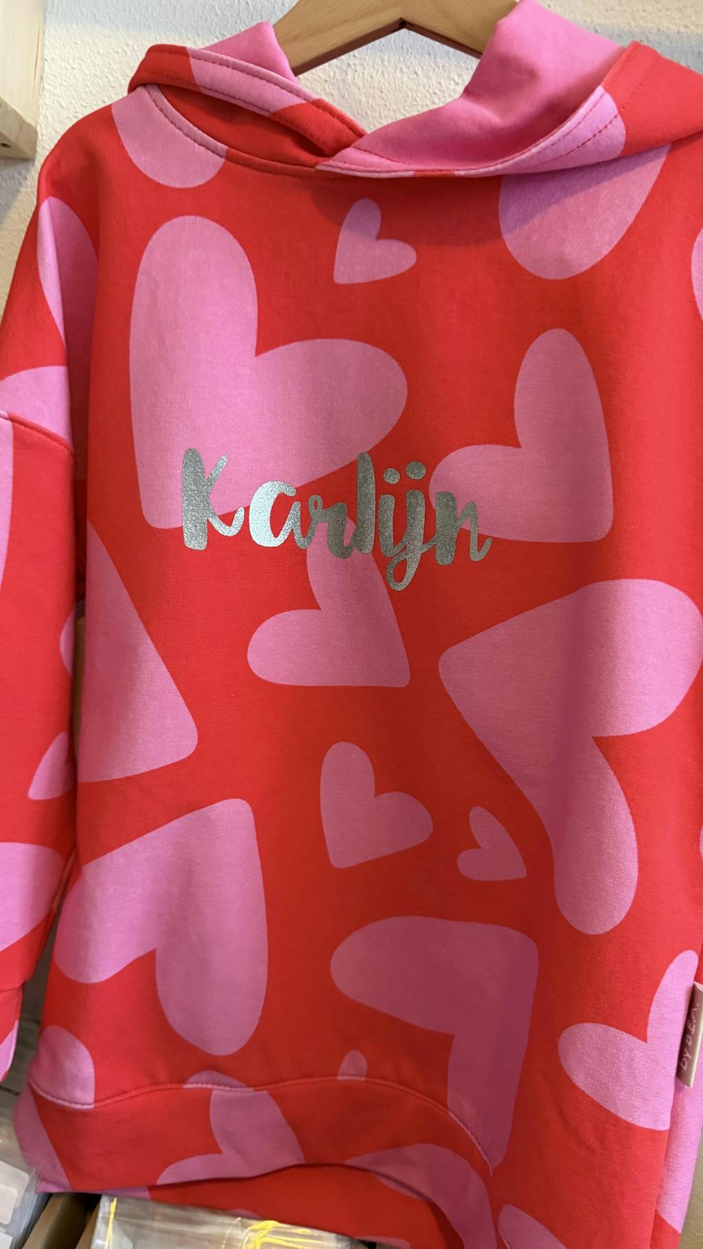 Bold Hearts Red | French Terry | 170cm breed