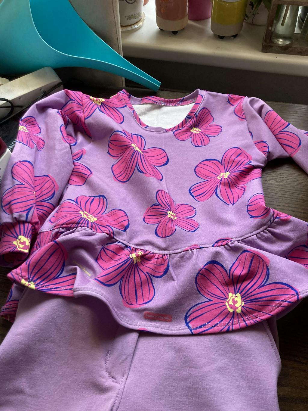 Funky Floral Lilalicious | Strijklabels