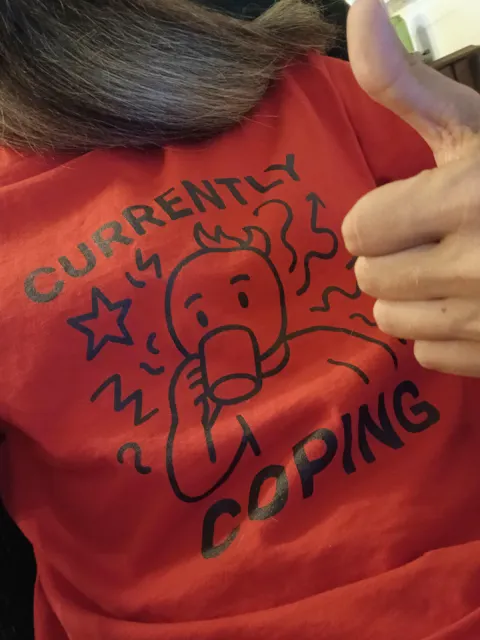 "Currently Coping" Tee