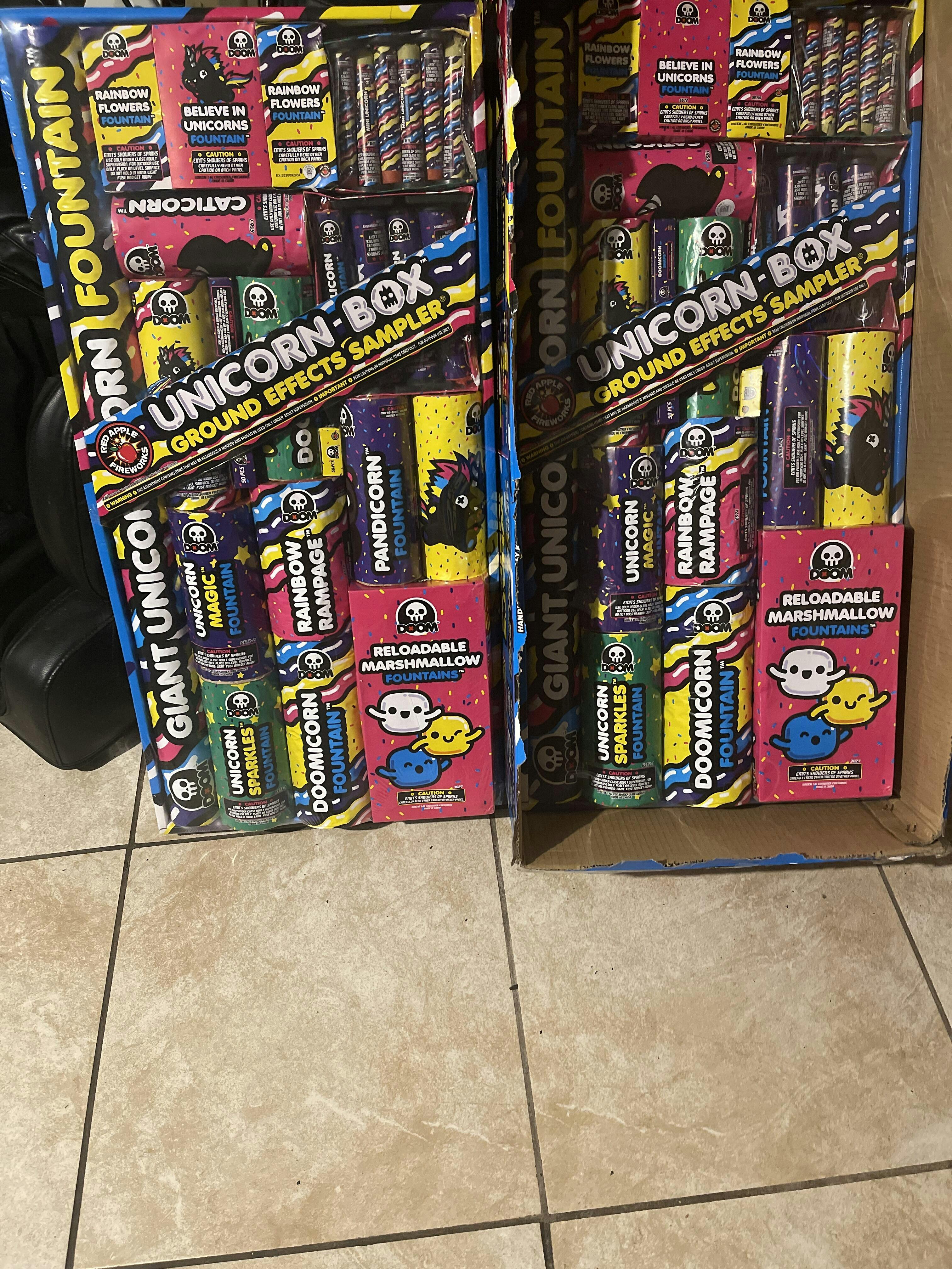 Buy Unicorn® Box Fireworks Samplers® Fireworks Online