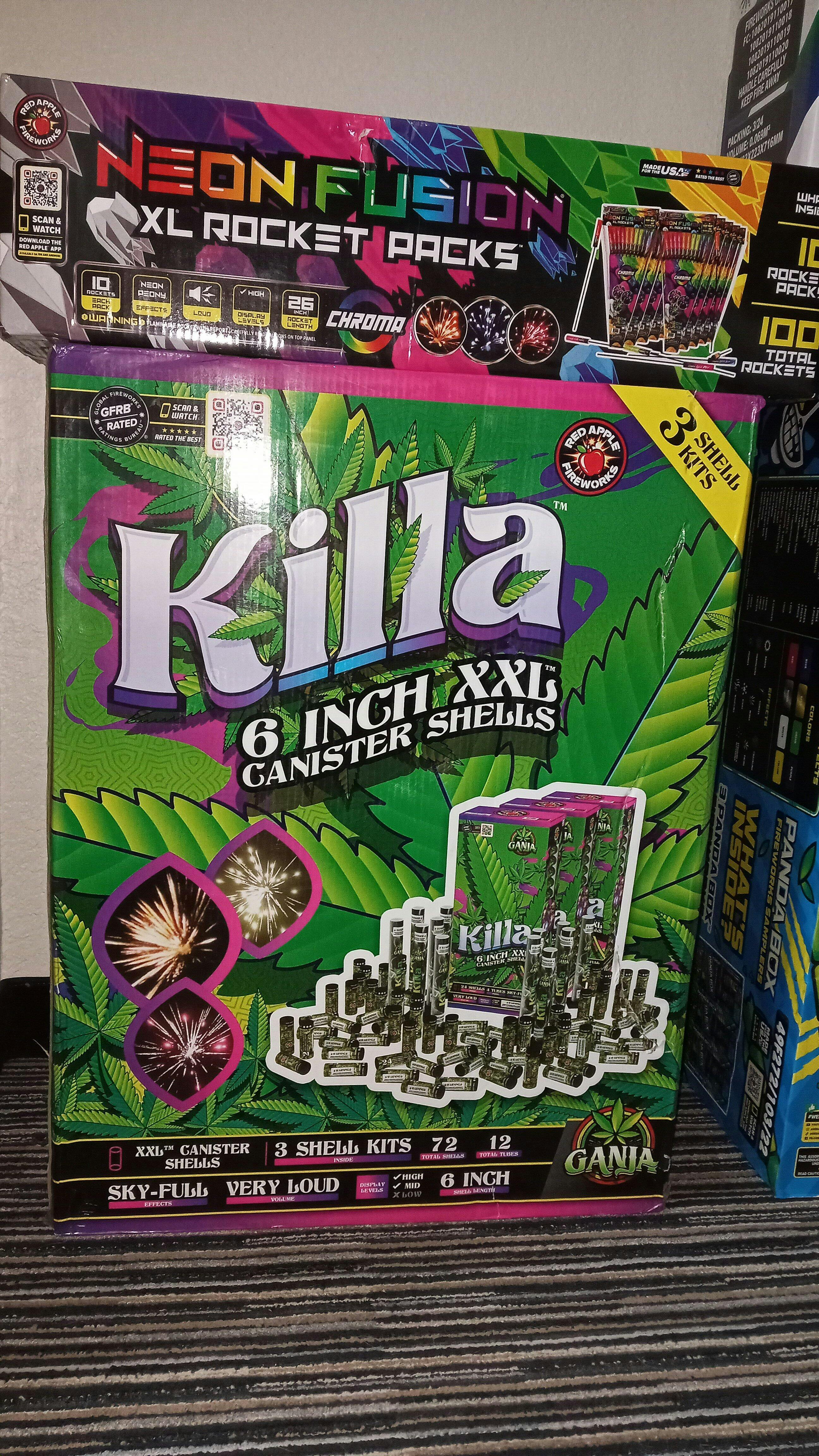 Buy Ganja® Killa 6-Inch XXL™ Canister Shell Fireworks Online