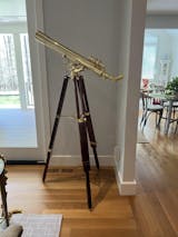Barska 28x60mm Anchormaster Classic Brass Telescope w/ Mahogany Tripod —  Red Carpet Telescopes