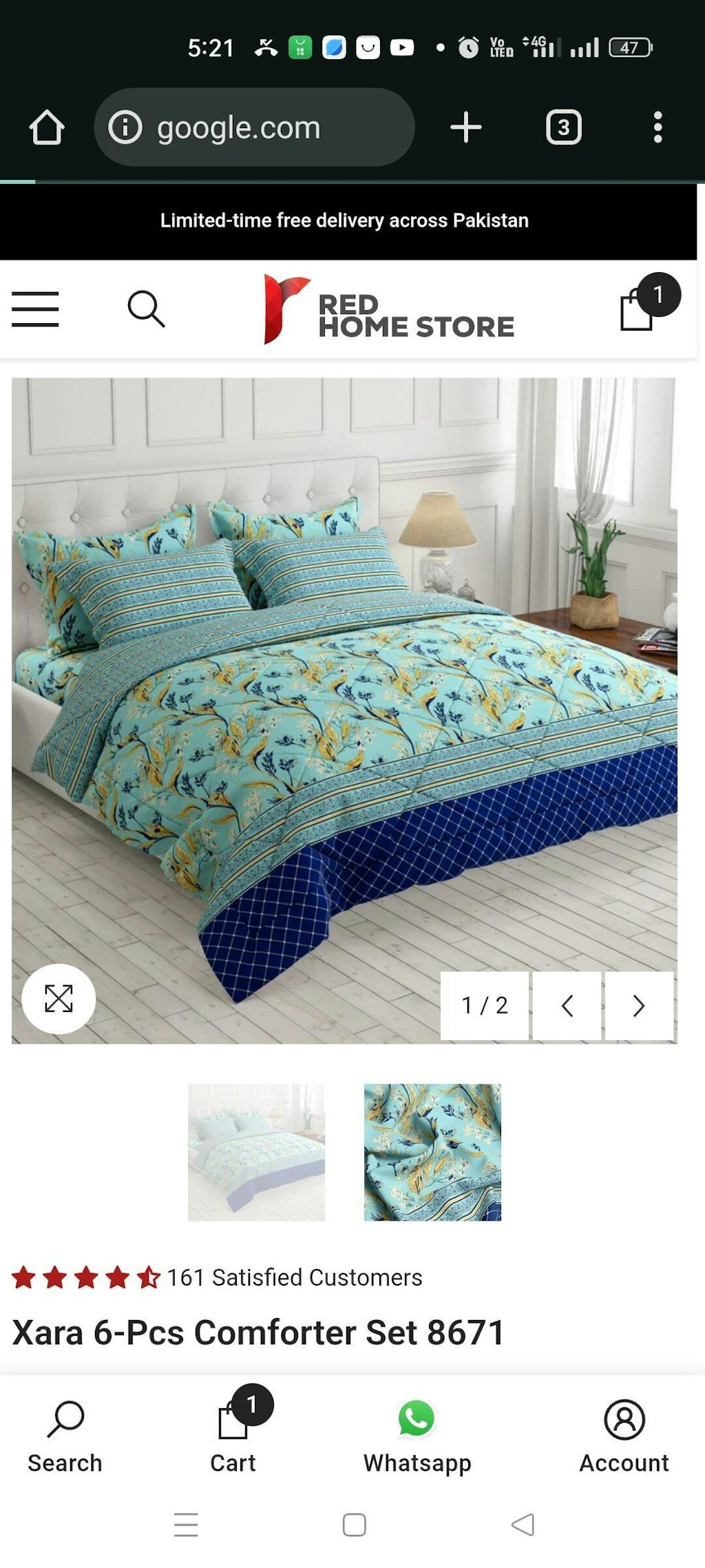 Xara 6-pcs comforter set 8671