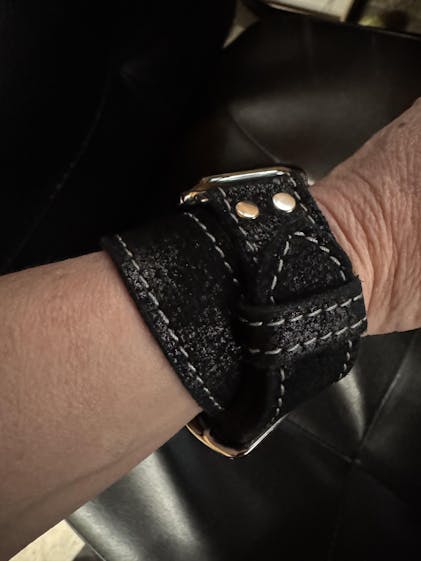 Brown Leather Double Wrap Apple Watch Band | Red Monkey – Red