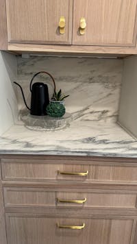 Regal Mid-Century Modern Solid Brass Cabinet Hardware Knob with Backplate