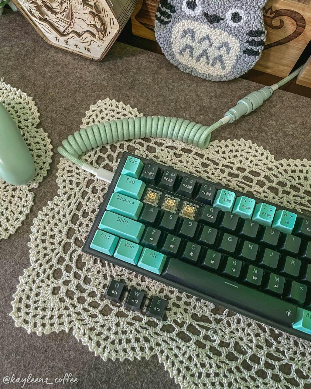 Redragon K631 Compact Wireless Green Mechanical Gaming Keyboard