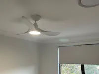 EGLO Noosa White Ceiling Fan With Light