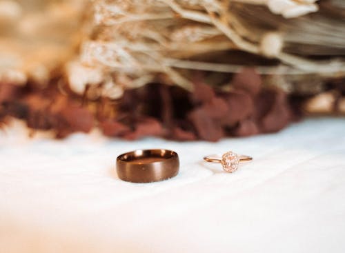 Brown Tungsten Ring, Brushed Finish - 8MM