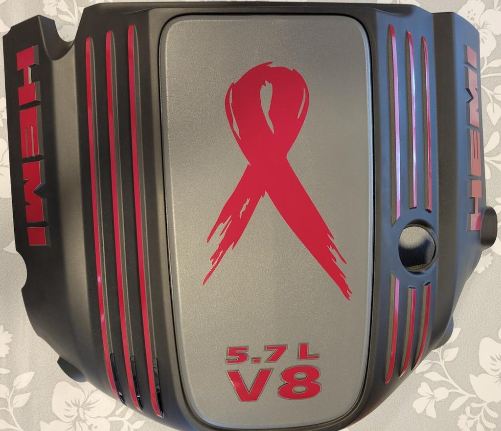 Engine Cover HEMI Decals 1121 Durango R/T
