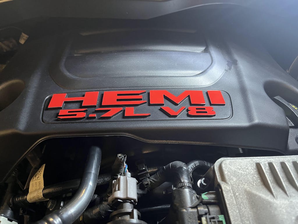 RAM HEMI Engine Cover Decals 20192024 Ram 1500 5.7L