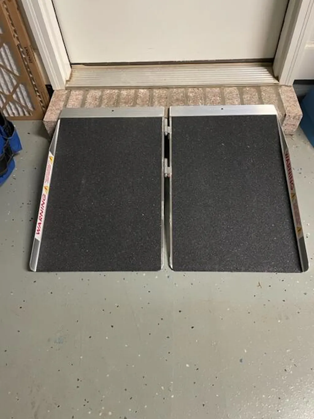 Aluminum Single Fold Threshold Wheelchair Ramp | PVI