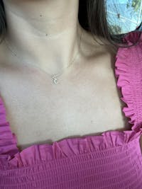 Sparkling Letter Necklace