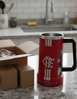 Exclusivo: Caneca Térmica 710ml Edição Especial Mengão Tetra Libertadores Customizada Gravação Laser + *BRINDE 1x Chaveiro Exclusivo* - EDIÇÃO LIMITADA