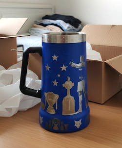 Exclusivo: Caneca Térmica 710ml Edição Especial Cruzeiro Customizada Gravação Laser + *BRINDE 1x Chaveiro Exclusivo* - EDIÇÃO LIMITADA