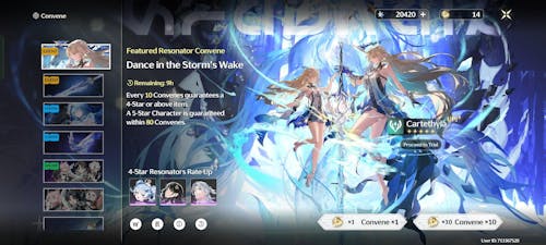 Wuthering Waves Account Asia: Asia server with 100-500+ Convenes
