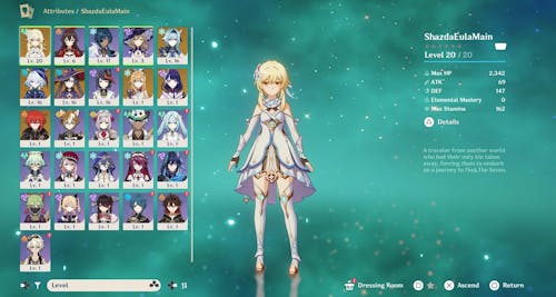Eula Account: Genshin Starter Account