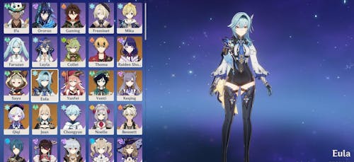 Eula Account: Genshin Starter Account