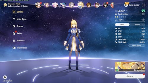 Honkai Star Rail Account EU: Europe server with 300-500+ Warps