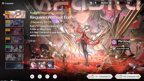 Wuthering Waves Account NA: America server with 100-500+ Convenes