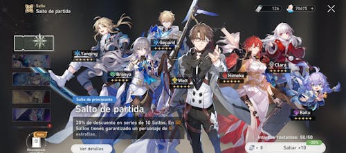 Honkai Star Rail Account NA: America server with 300-500+ Warps