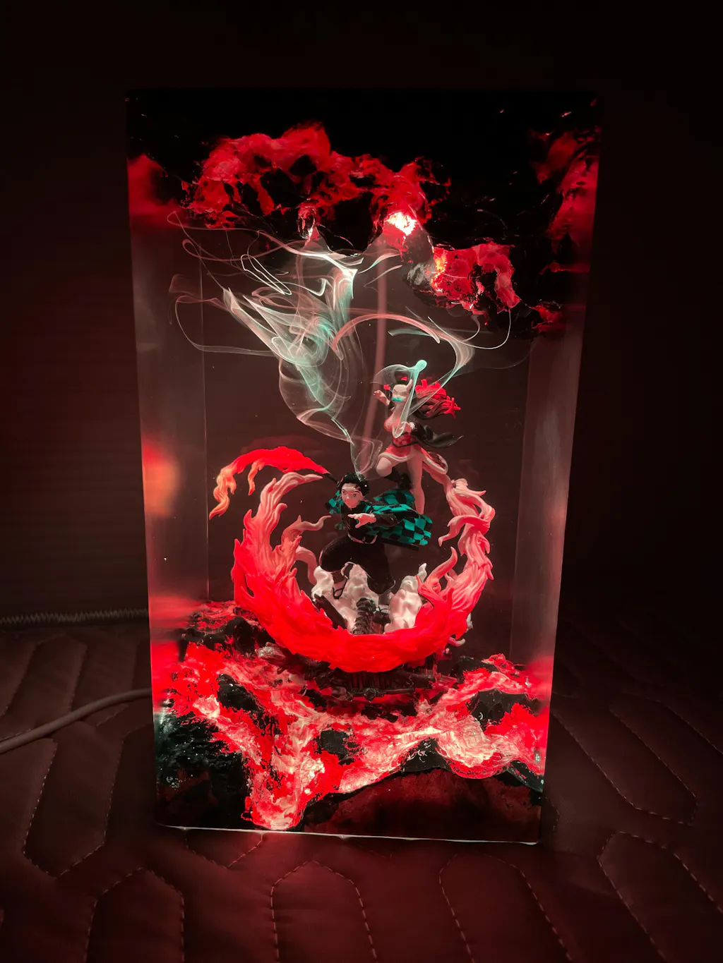 Tanjiro & Nezuko Resin Lamp – Demon Slayer