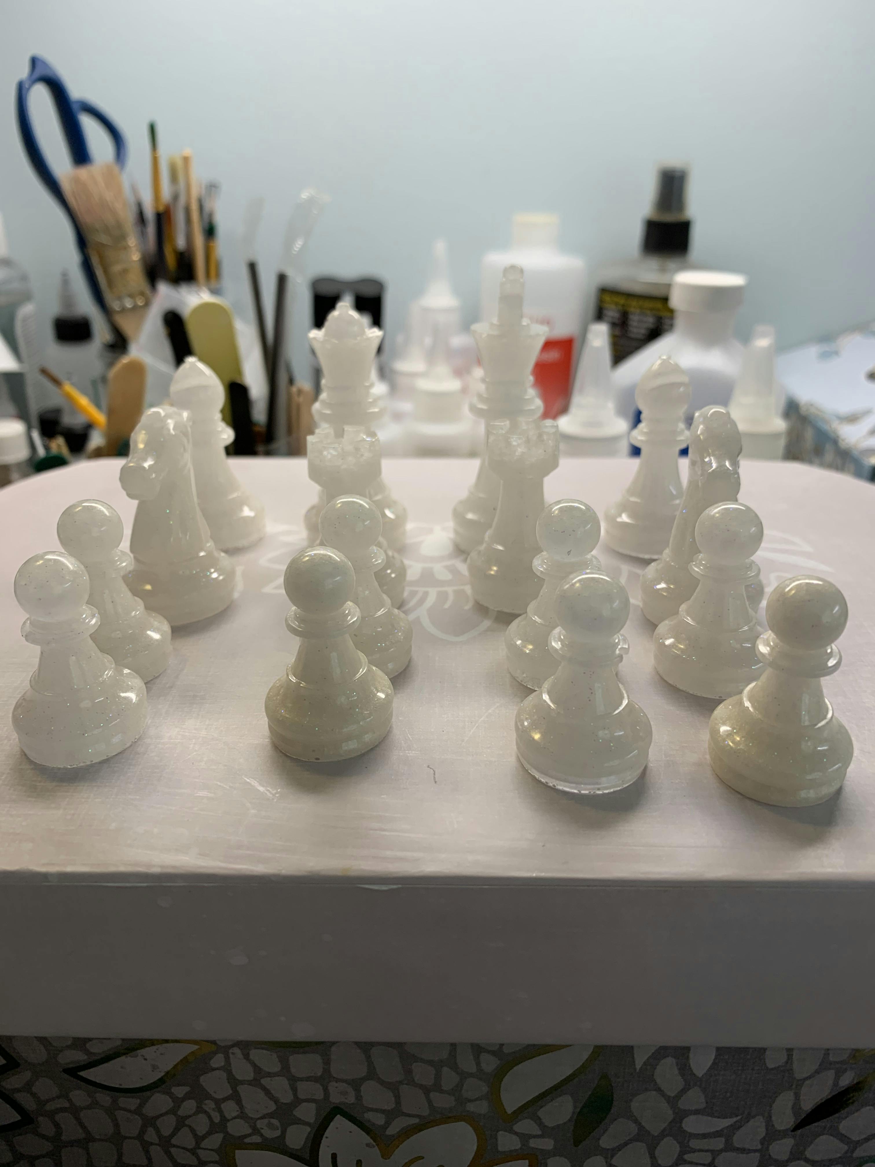 Silicone Chess Pieces Mold Set DIY Chess PIeces Resin Obsession