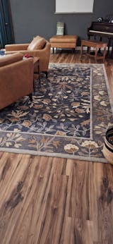 Hand-Tufted Adeline Wool Rug in Beige/Blue with Traditional Floral Tulip Design