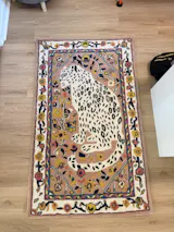 Handmade Cheetah Wool Rug – Modern Twist on Classic Animal Print