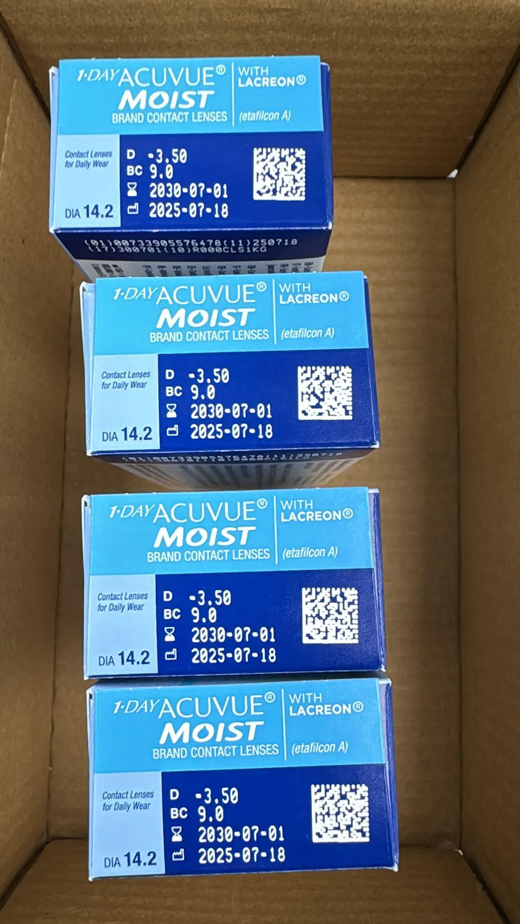 Acuvue Moist 1-DAY 隱形眼鏡 (日拋/30片)