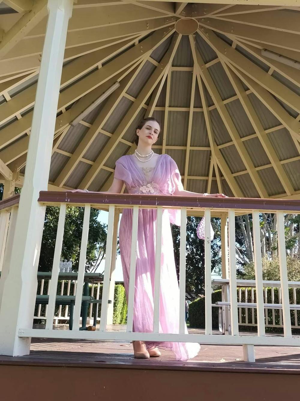 Retro Fairycore Embroidery Lavender Dress