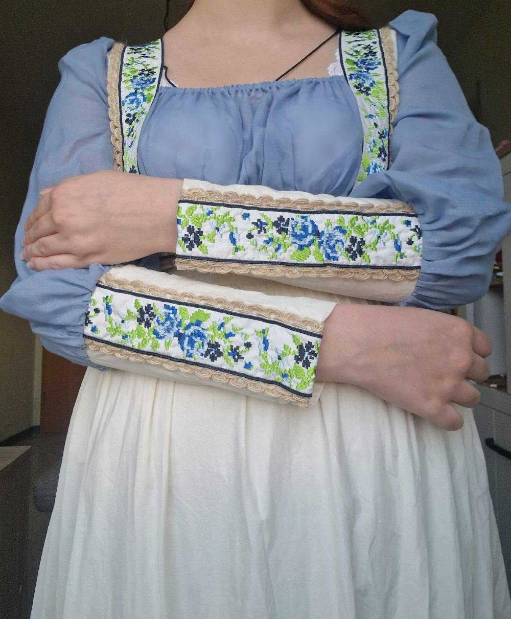 Gunne Sax Replica 70s Puff Sleeves Prairie Dress