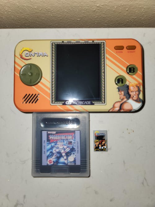 Contra Video Game Cover (2x3 Tile) made using LEGO part - B3 Customs