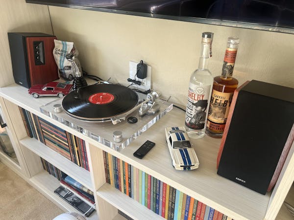 High Fidelity Transparent Bluetooth Out Turntable with ATN3600L Stylus ICE1