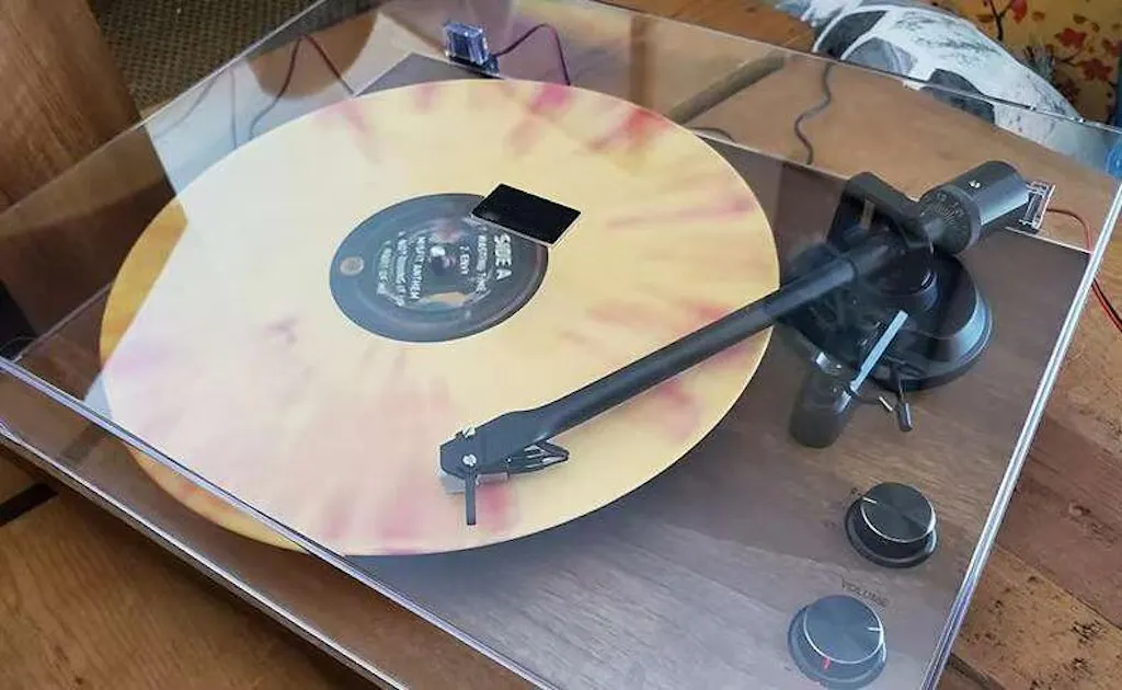 Bluetooth Input Record Player HiFi System with Stereo Speakers & ATN3600L Stylus SY101