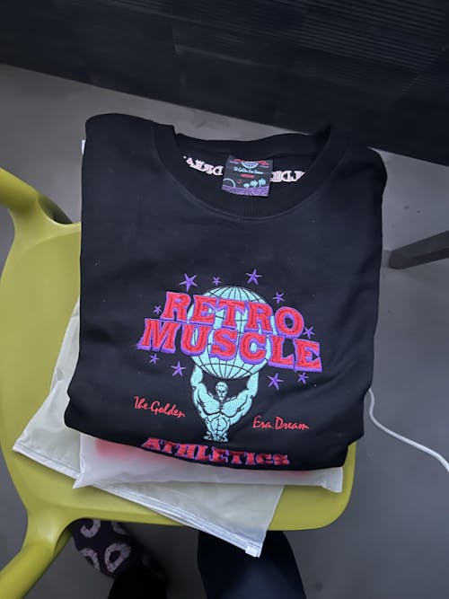 Sweat Pump Cover Golden Era Brodé | Noir