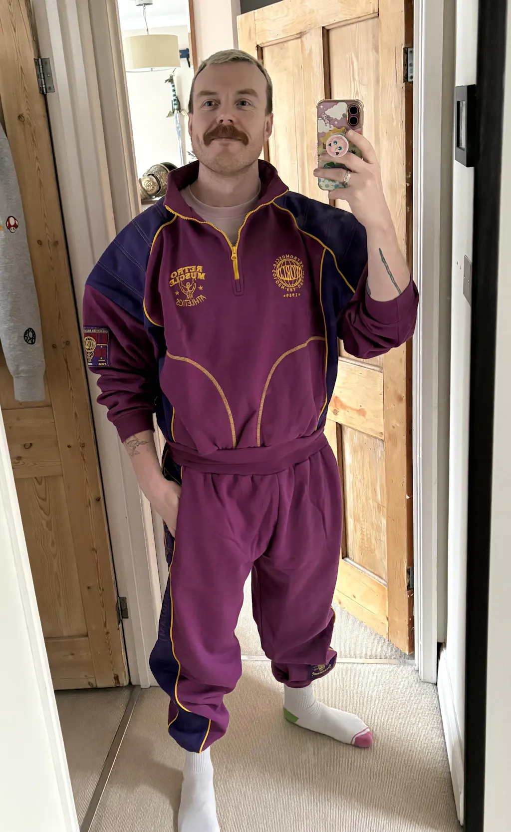 L'Ensemble Golden Era Dream Tracksuit Mauve