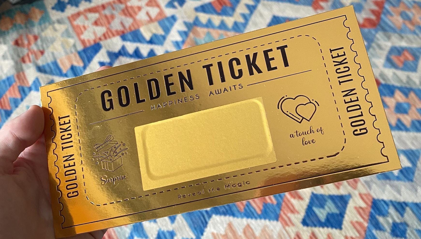 Golden Ticket - Scratch to Reveal – Reveal Rooster