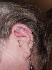 Goth Arch Hidden Helix Earring