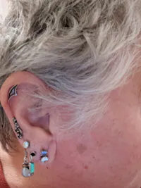 Goth Arch Hidden Helix Earring