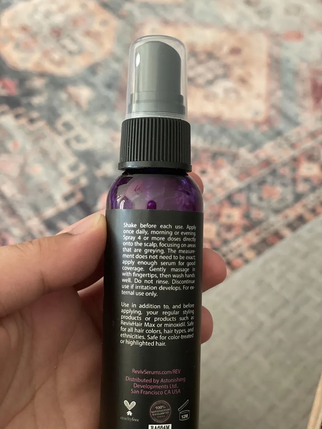 RevivHair REV Advanced: Grey Hair Reverse Serum with MelanoGray