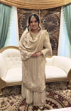 Light Gold  Plazzo Suit