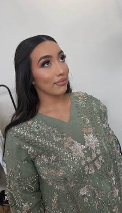 Pastel Green - Slit Style Maxi with Trouser