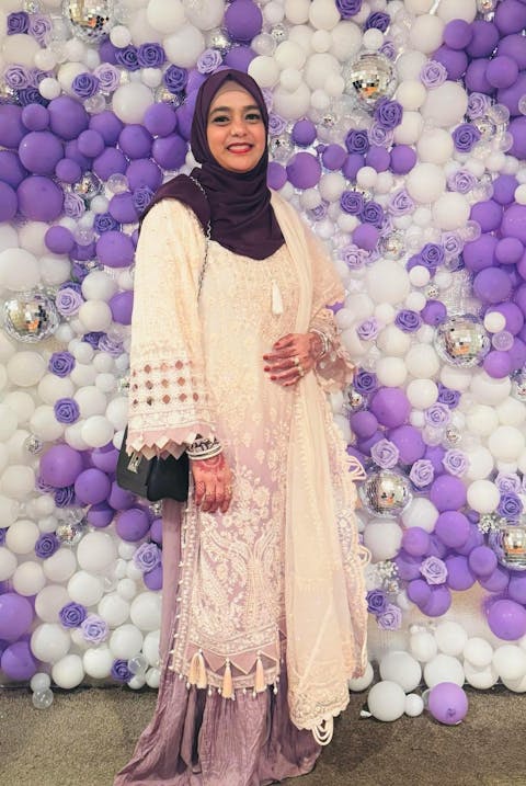 Pink and Purple Gharara