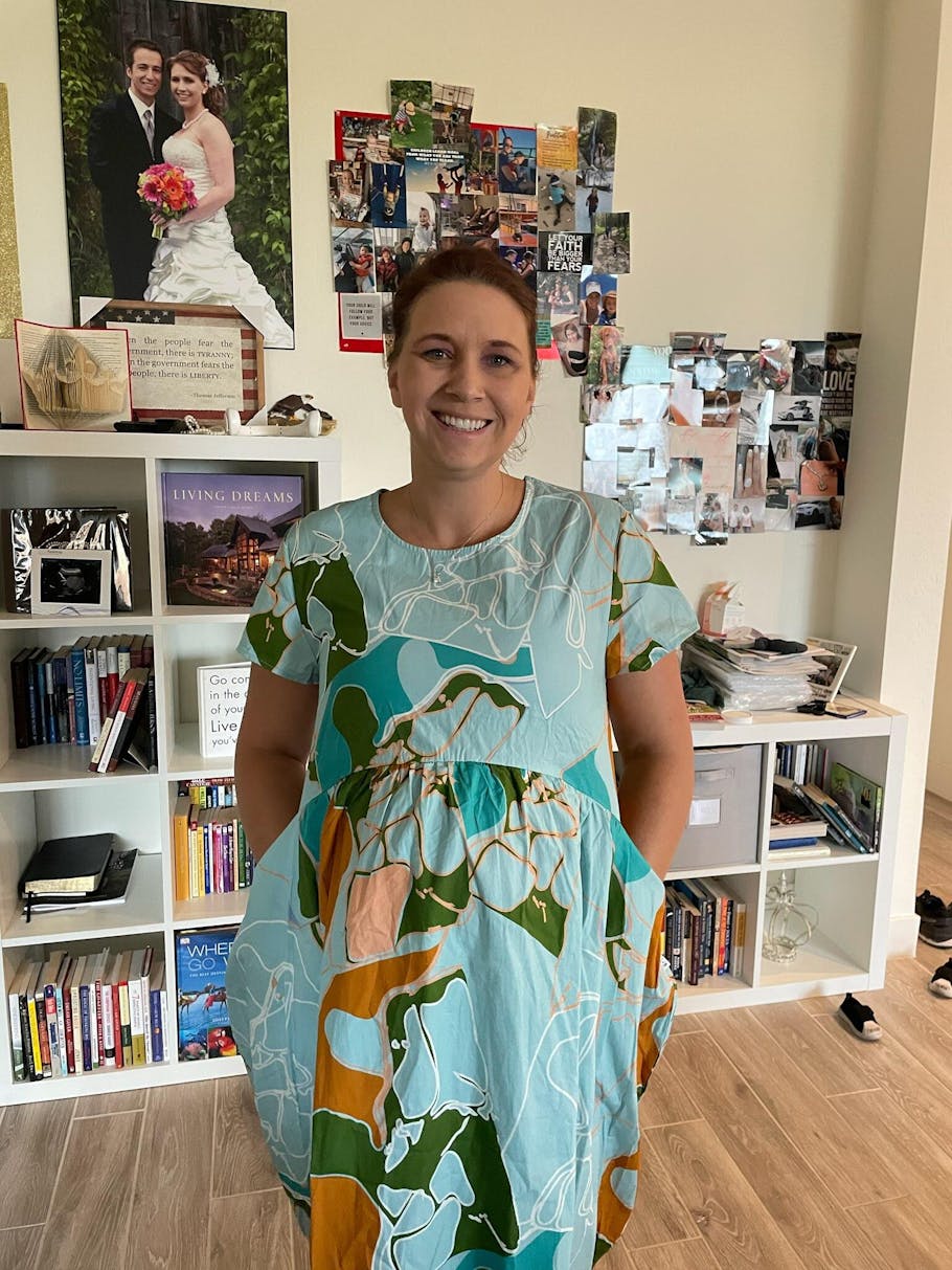 Ripe Maternity Australia Green Print Dress S - Reluv Clothing