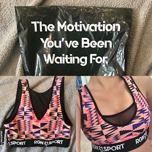 HIIT Pink Kente Sports Bra
