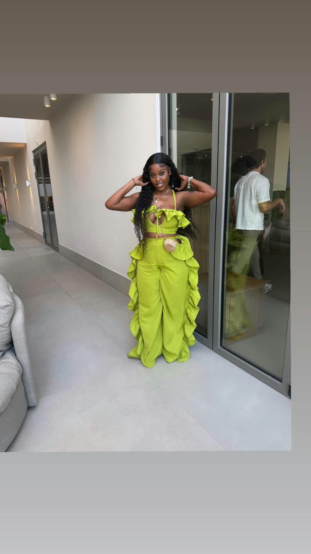 LILA PANT SET - APPLE – Rhea Imani