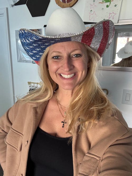 The "America" Hat - Underneath Brim Only
