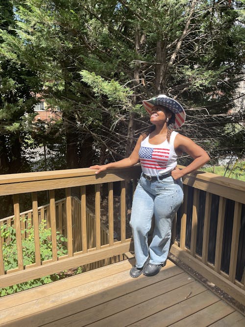 The "America" Hat - Underneath Brim Only