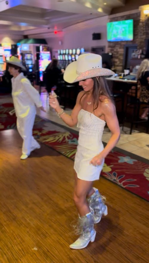 The Cowgirl in Ab Rhinestones