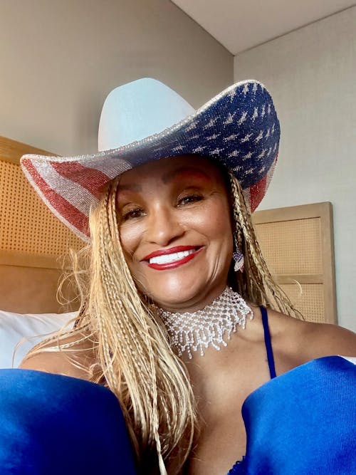 The "America" Hat - Underneath Brim Only